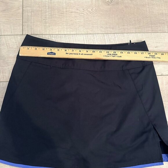 ADIDAS WOMENS BLACK STRETCH GOLF TENNIS SKORT SKIRT 12 - Picture 4 of 8